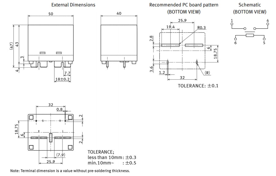 Panasonic Industrial Devices HE-Nパワーリレー